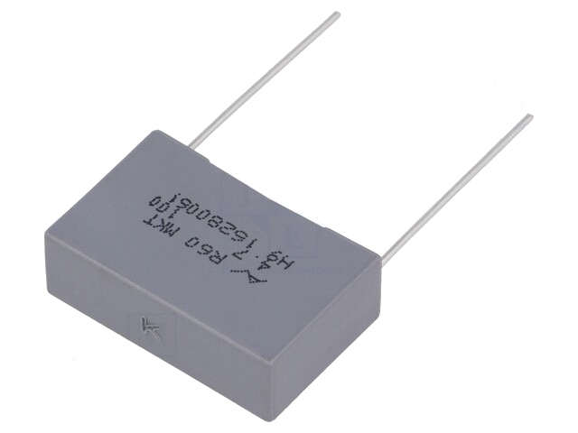Condensator: polyester; 4,7uF; 63VAC; 100VDC; 22,5mm; ±10%; THT; R60 Condensator: polyester; 4,7uF; 63VAC; 100VDC; 22,5mm; ±10%; THT; R60